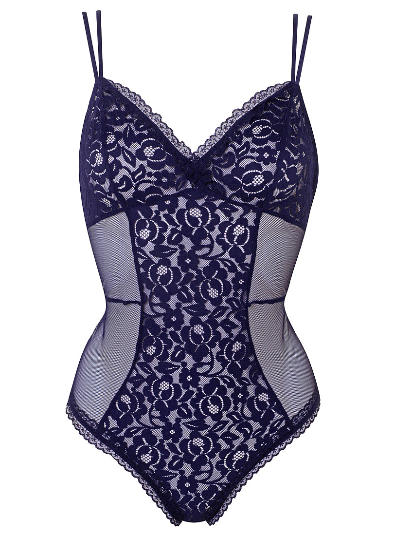 Luxury Navy Blue Lingerie Set Royal Crescent Lingerie Set Myla