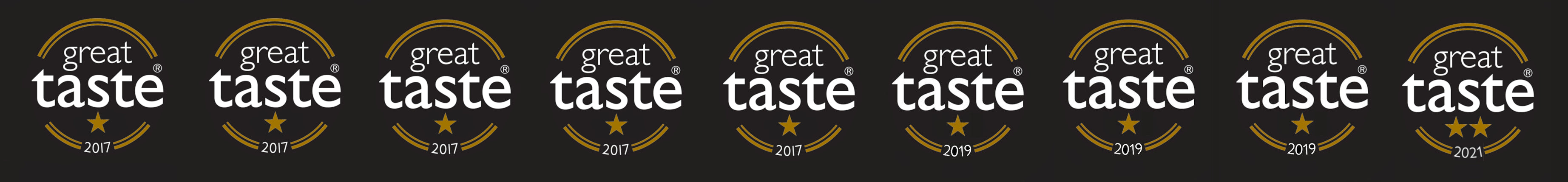 Nine Times Winner At The Good Food Guild's Great Taste Awards