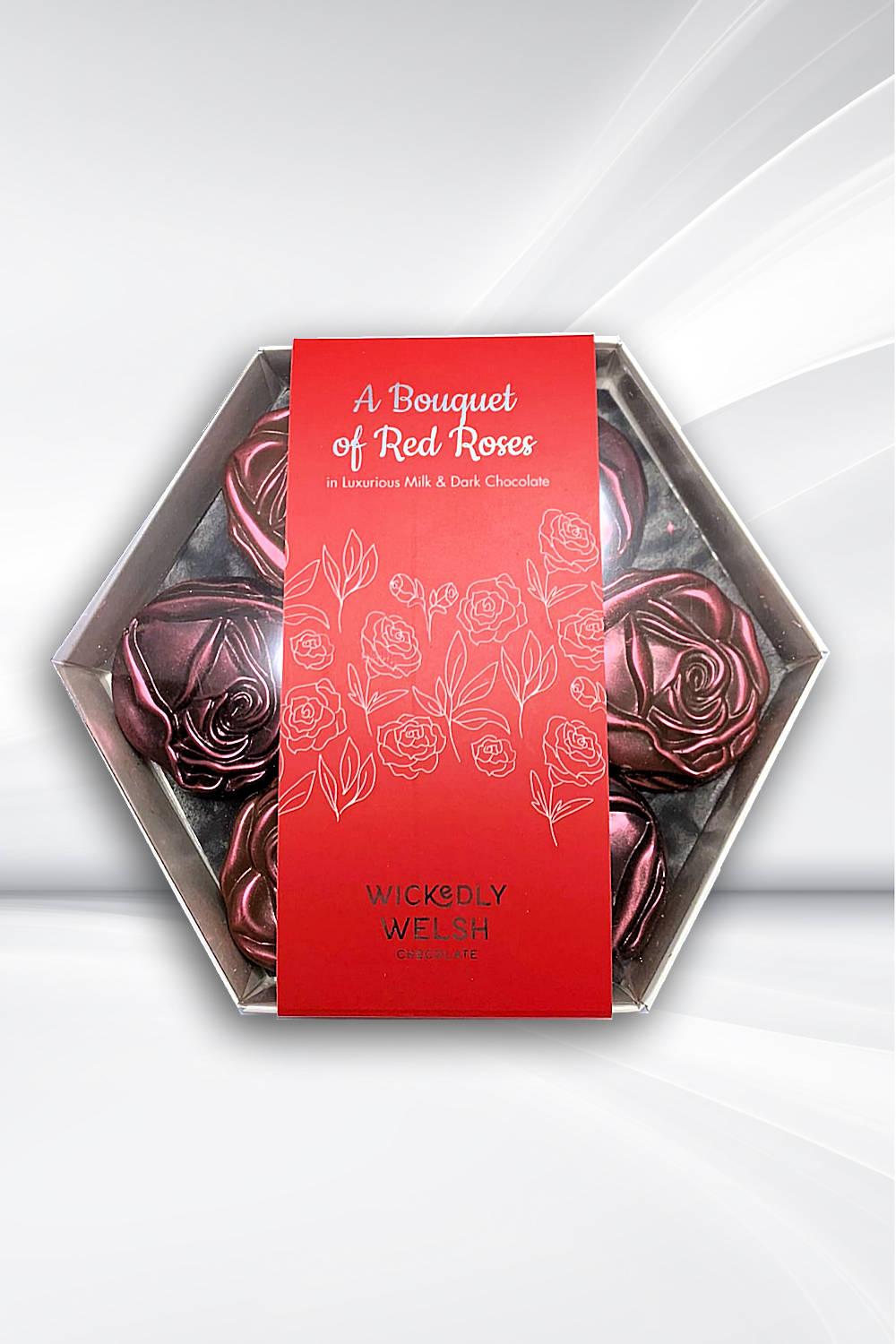 Bouquet of 21 Red Roses chocolates