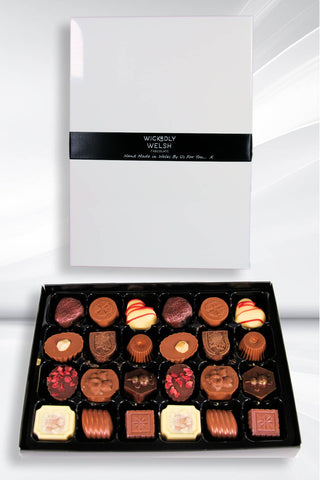 Box of 24 Wickedly Welsh Chocolate chocolates