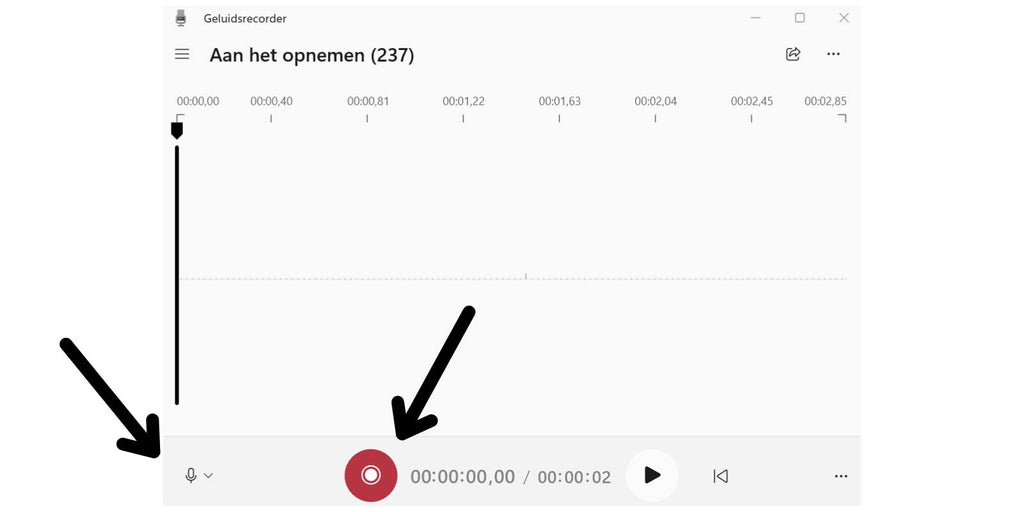 Neem een fragment op met de geluidsrecorder app in Windows