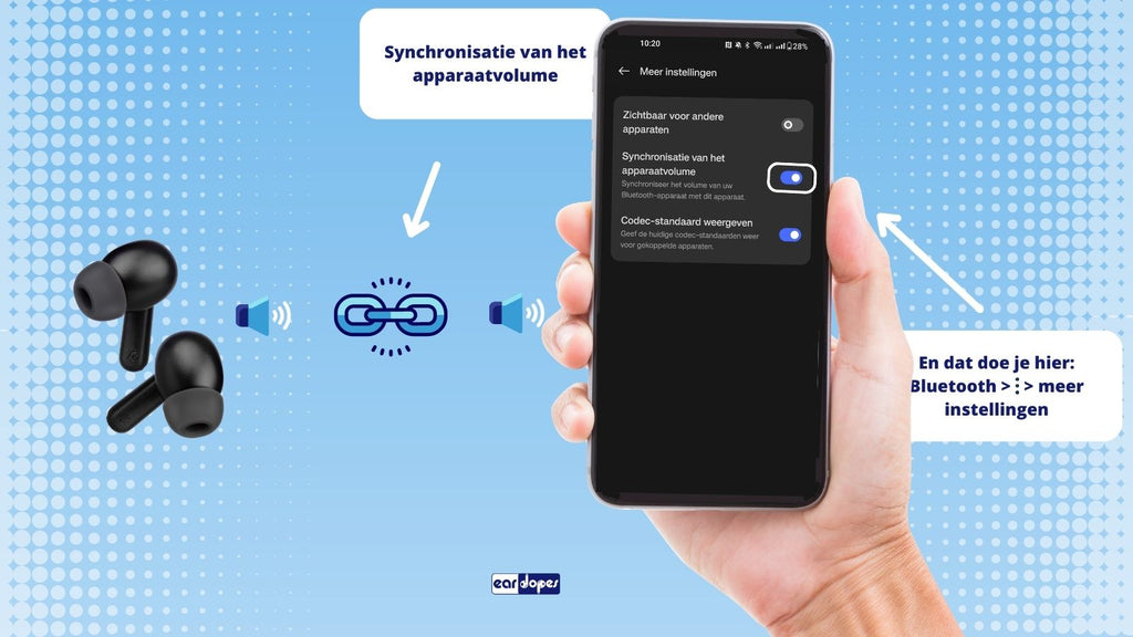 Synchroniseer bluetooth volume