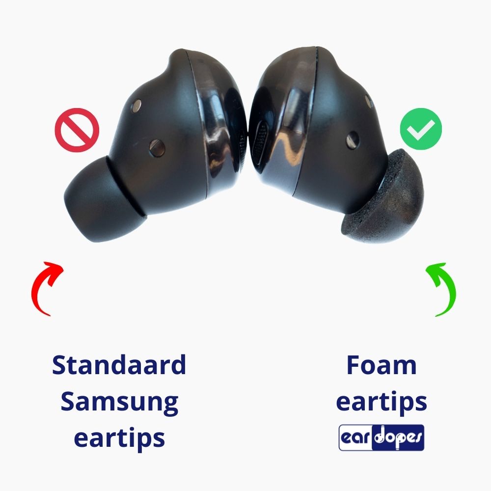 Jet Openbaren Beperken Foam eartips voor Samsung Galaxy Buds Pro - zachte memory foam opzet o –  Eardopes