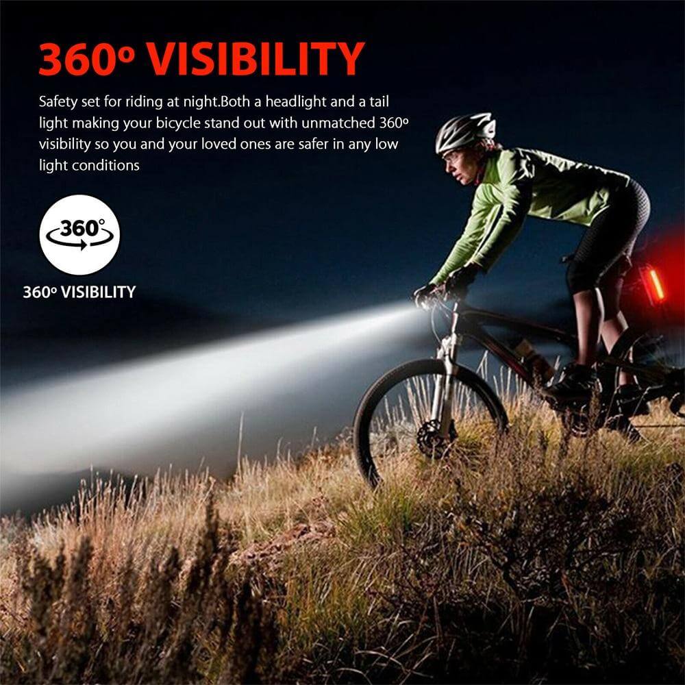 riders bicycle light and headlight