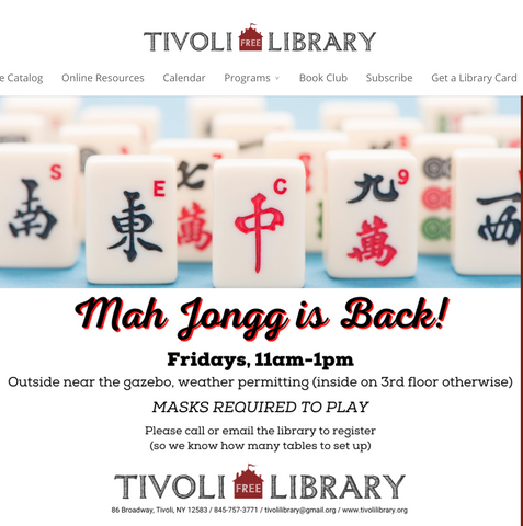 Mah Jongg Mahjong Junior Set With Wood Hand Painted Tiles and 