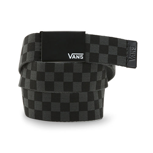 vans black and white belt