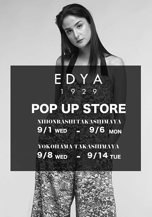 EDYA1929 POP UP SHOP, yumichristina,yumichristina sakamoto