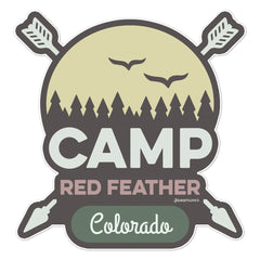 Camp Red Feather Sticker