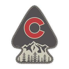 Colorado Mountain Arrowhead Patch Sticker