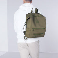 Indi Diaper Backpack in Dark Moss Air Mesh, Medium Thumbnail