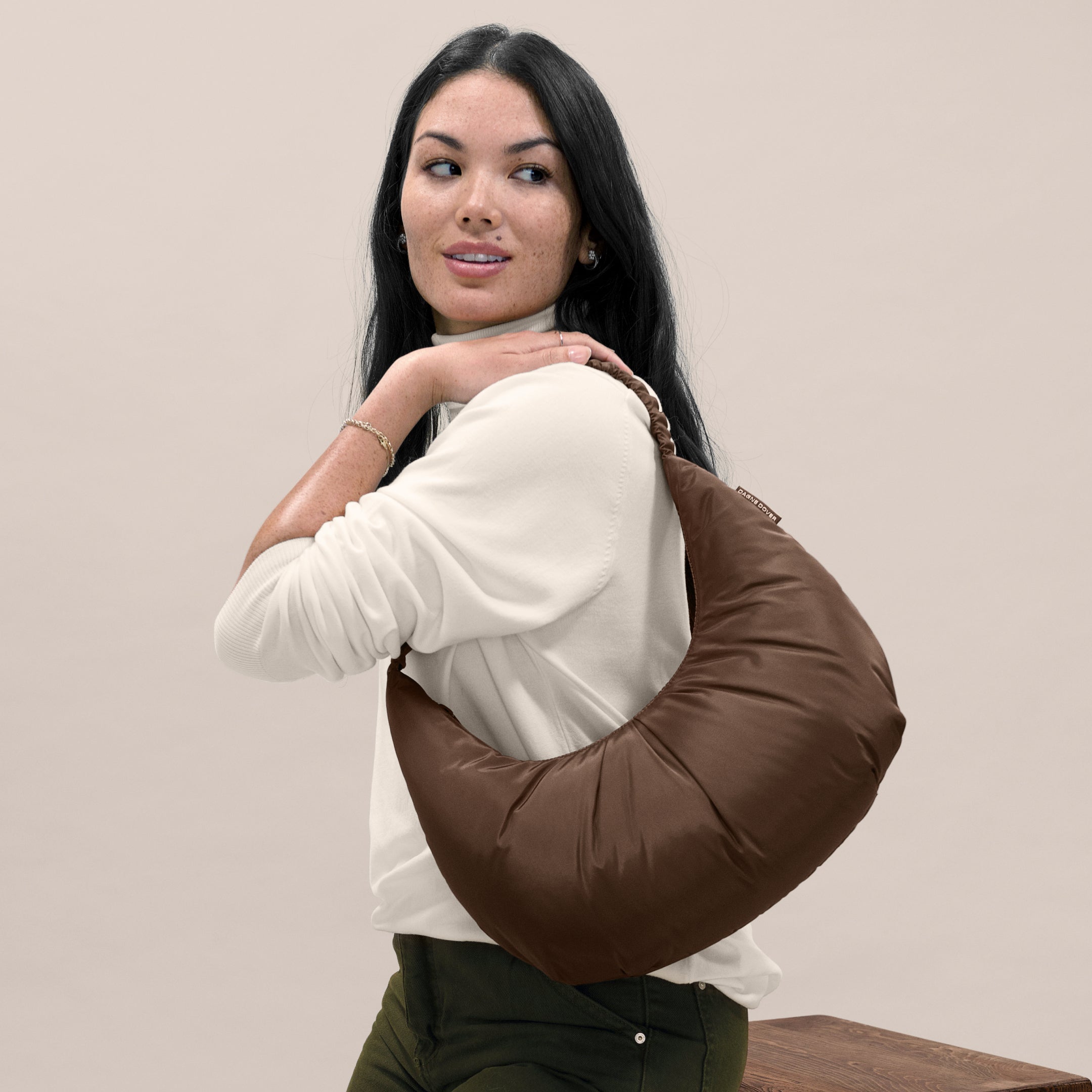 Rider Shoulder Bag in Moonbeam