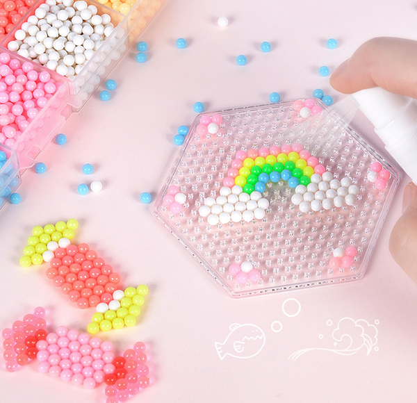 8000pcs Magic Puzzle Toys Water Mist Bead Set Boys Girls DIY Craft