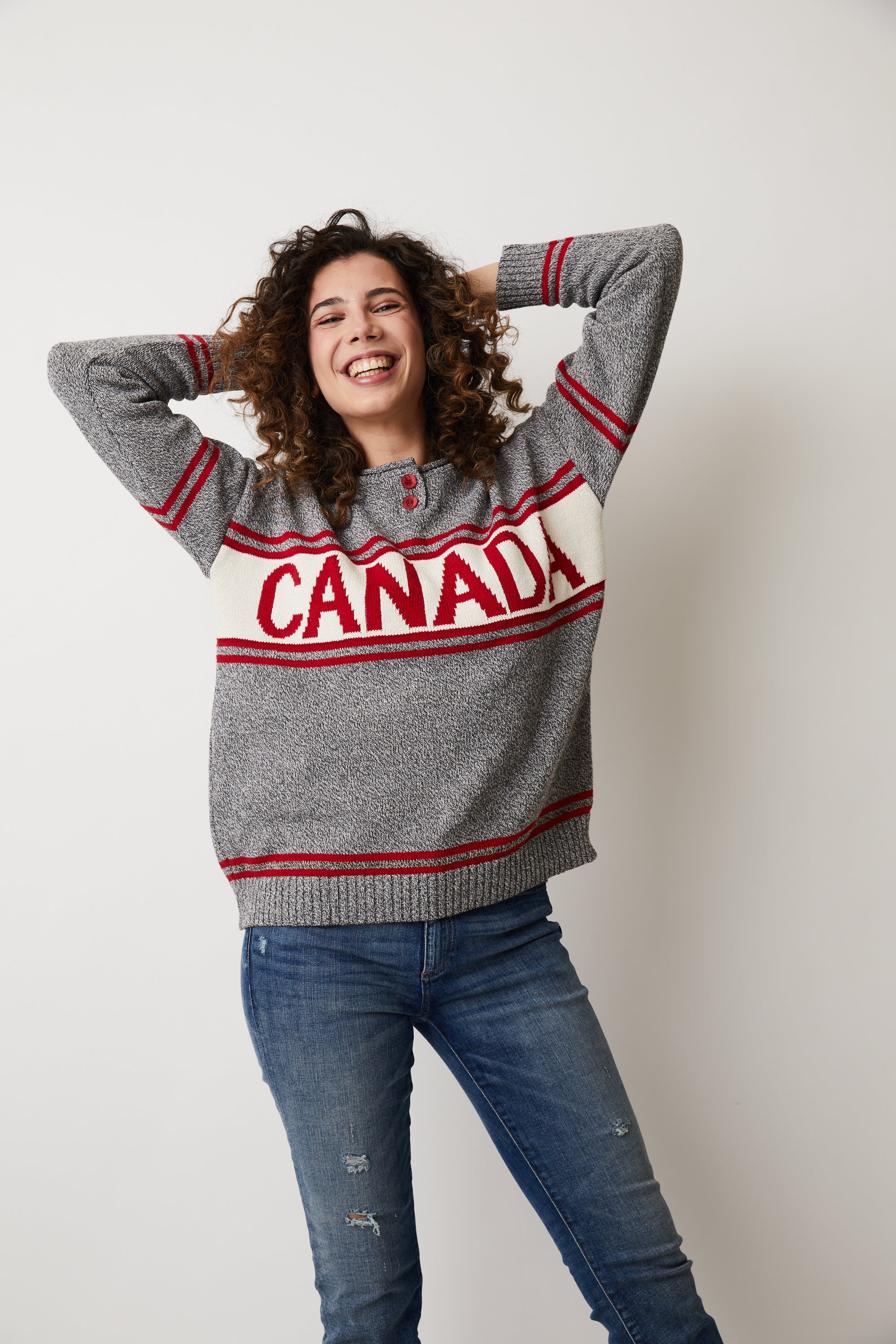 CANADIANA ECO COTTON CURLING HIGH NECK/FUNNEL PULLOVER SWEATER - Stuff  Lakefield