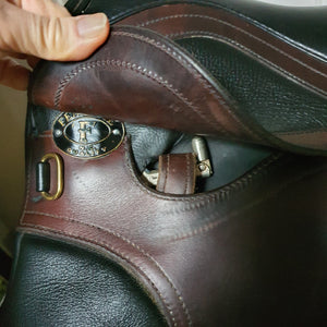 Fenmore Koru leather dressage saddle 17" mwdium wide gullet