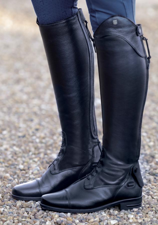 ladies long leather riding boots