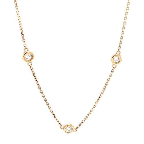 165-1245 - 14k Rose Gold Diamond Heart Necklace – H.L. Gross