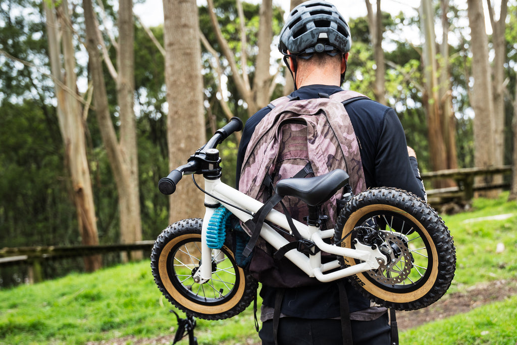 Carrying a runner bike