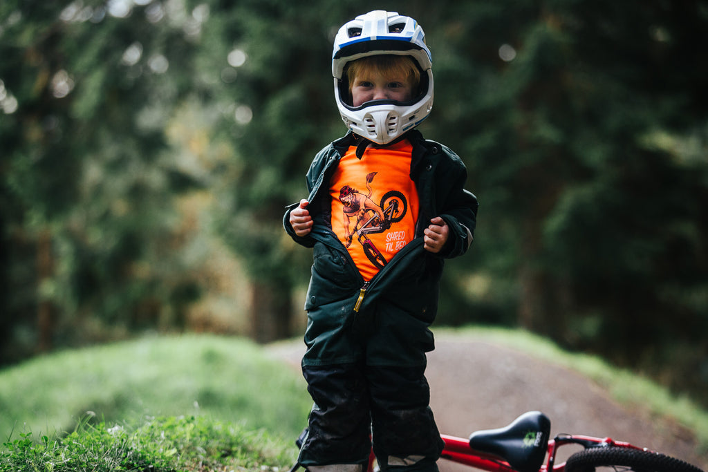 Kids mountain bike onesie