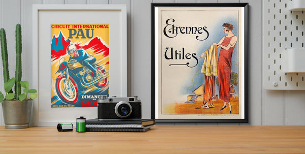 Klassiska vintage poster motiv för dig att inspireras av retro  