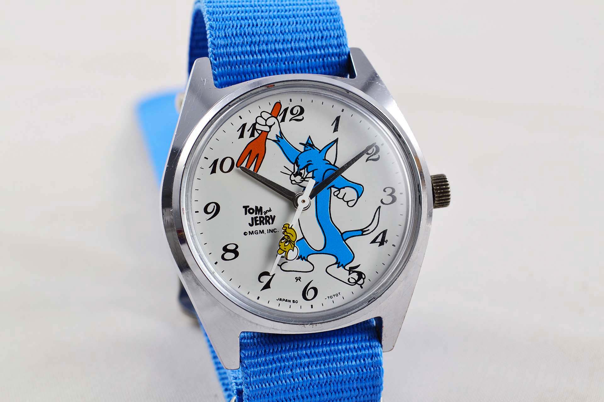 lumeville seiko tom jerry mgm cartoon vintage watch
