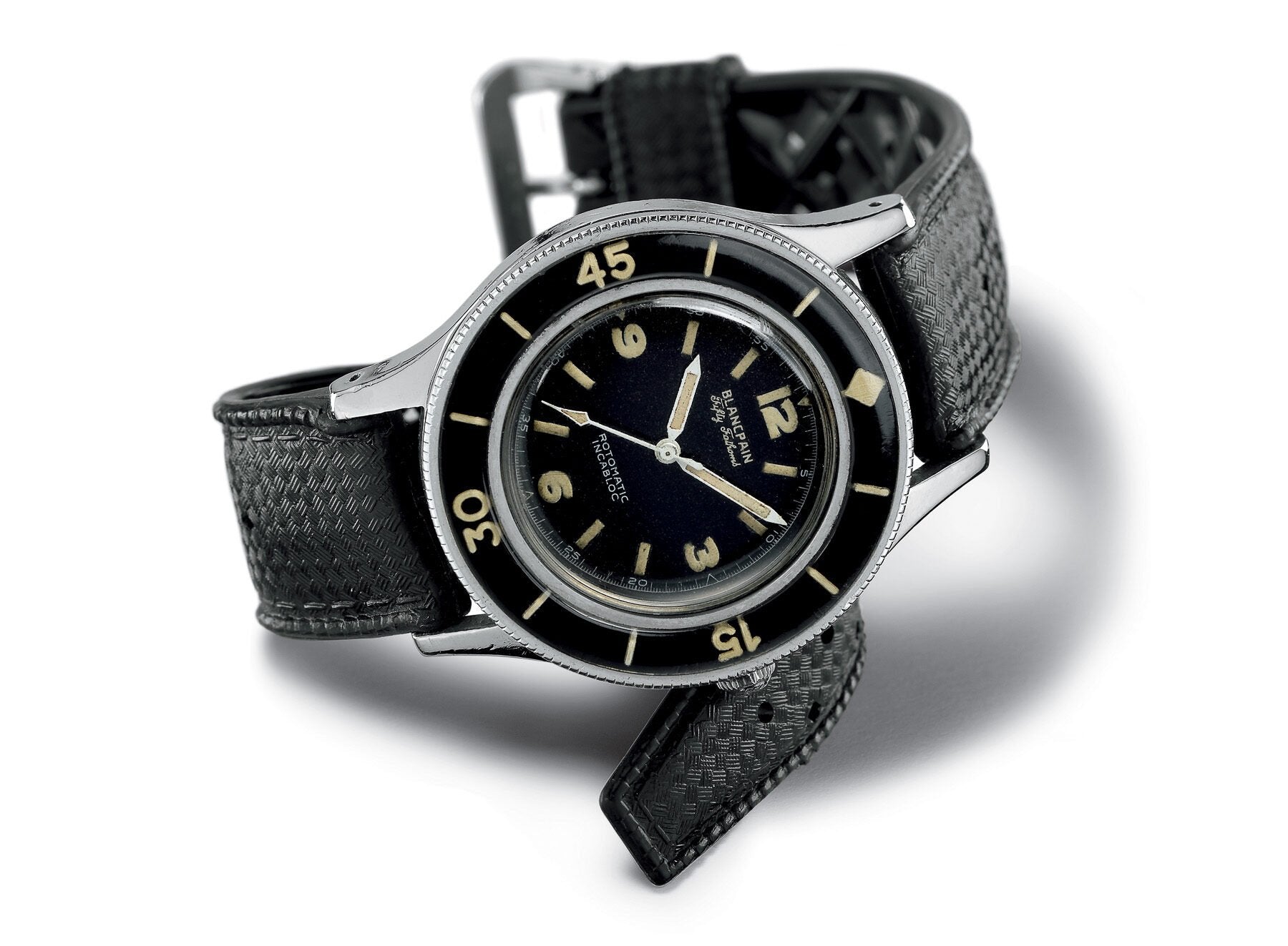 blancpain fifty fathomes lumeville montre vintage