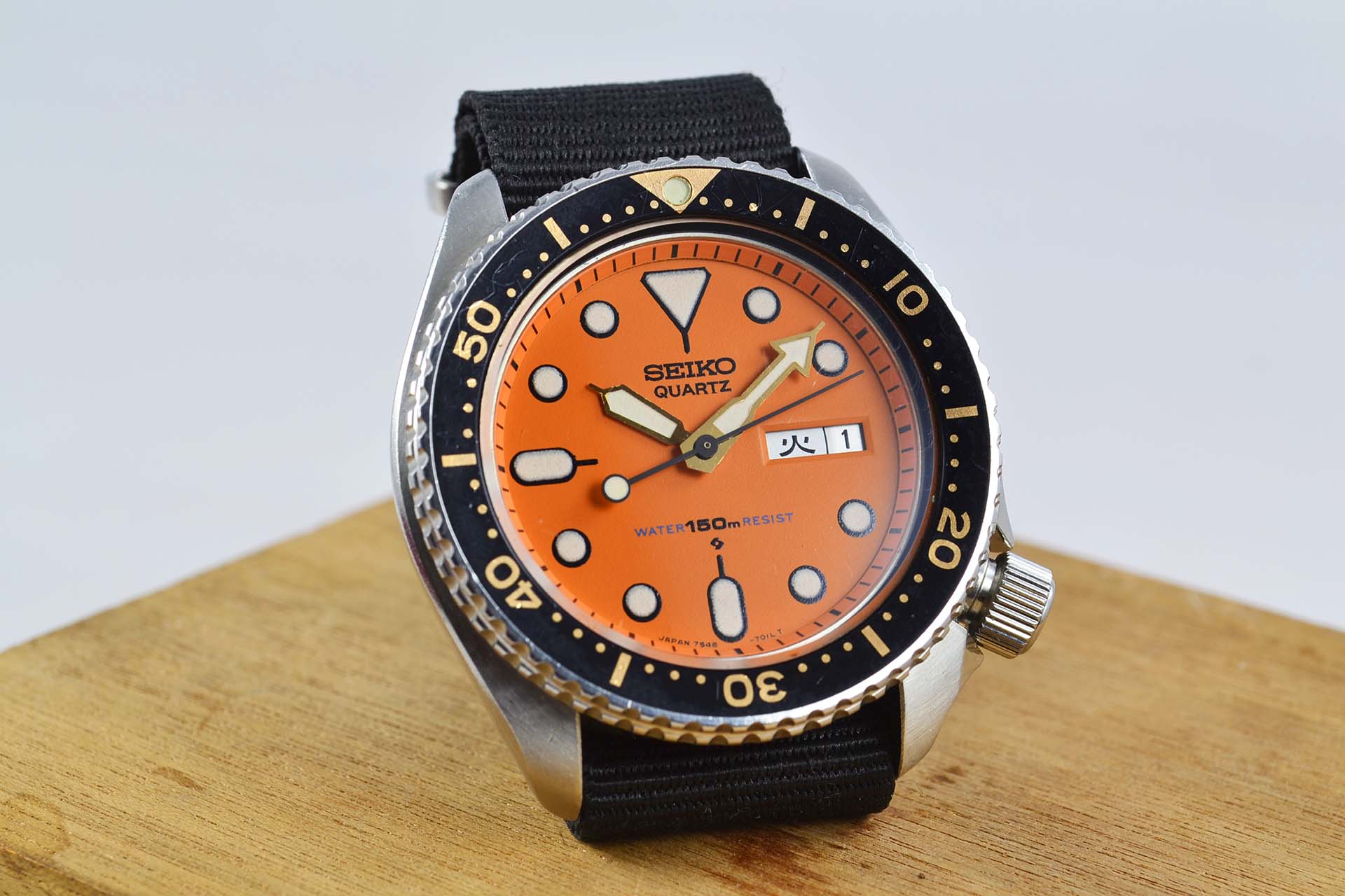 Seiko Diver 7548 orange JDM de 1981 – LumeVille | Montres Vintage