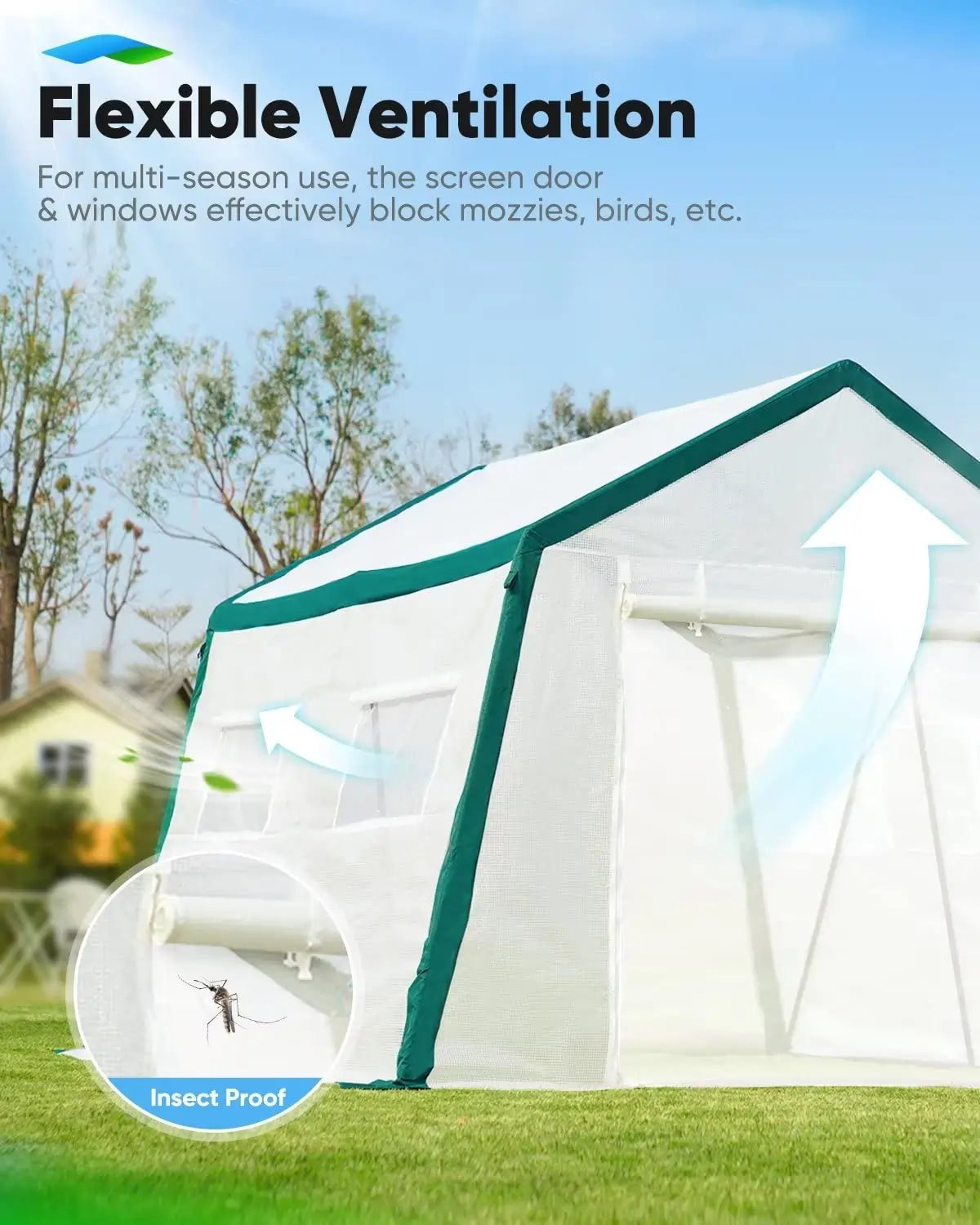 flexible greenhouse ventilation