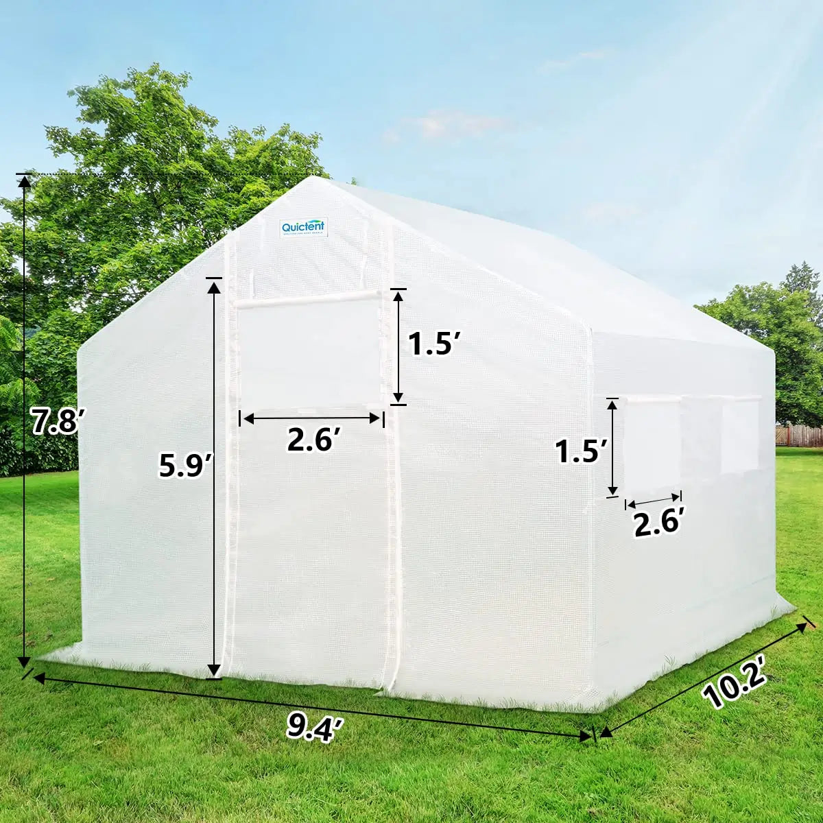 Extended greenhouse Cover