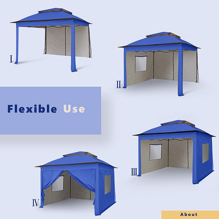 Flexible use canopy tent