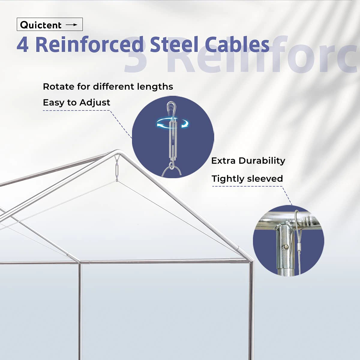 reinforced steel cables