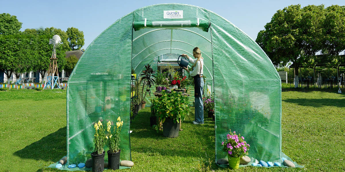 20x10x7 green greenhouse