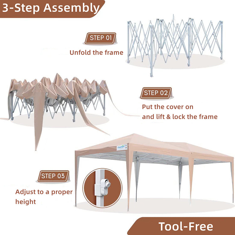 10x20 Canopy Has Easy Installation Framework