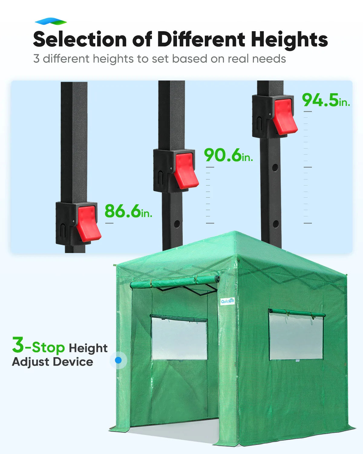 Adjustable Height for Variant Planting Needs