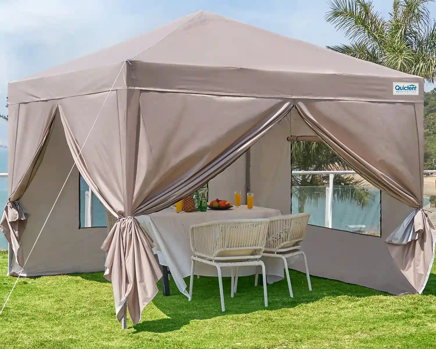 13'x13' Pop Up Canopy Tent with Sidewalls