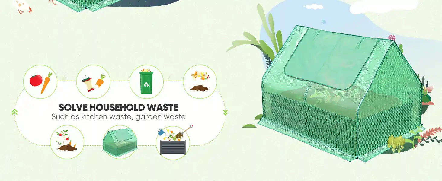 SOLVE HOUSEHOLD WASTE such as kitchen waste, garden waste