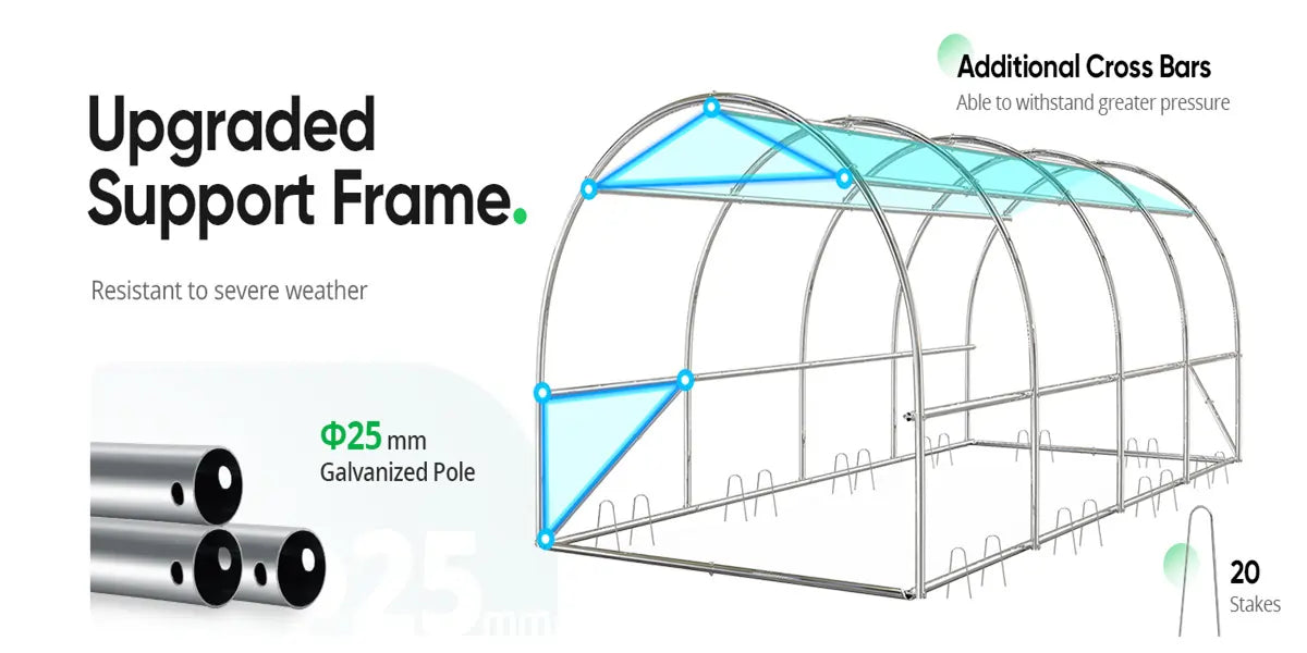 Galvanized steel frame