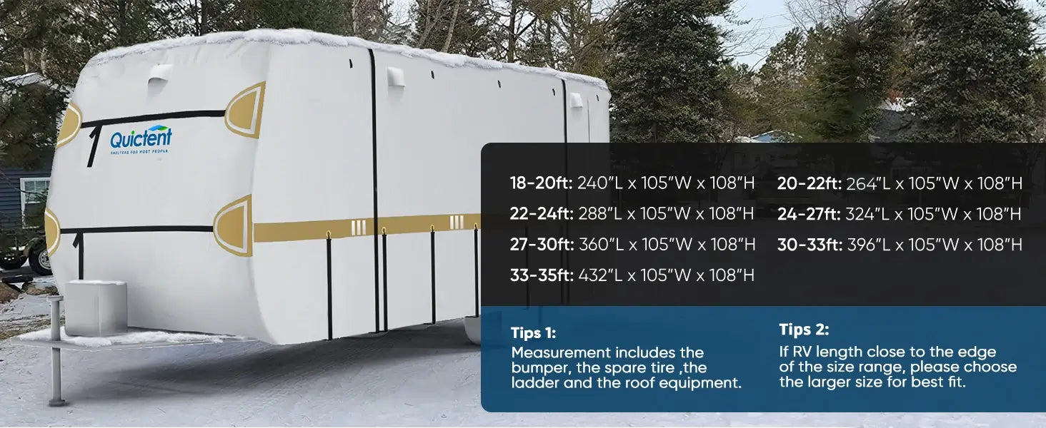 NEW Travel Trailer Covers Size