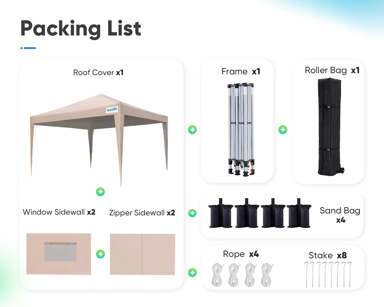 10x10 tent with simple installation frame