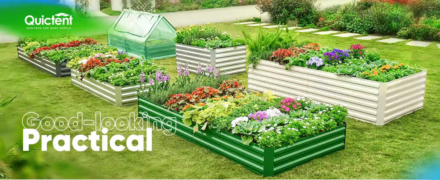 Good-looking and practical raised planter boxes