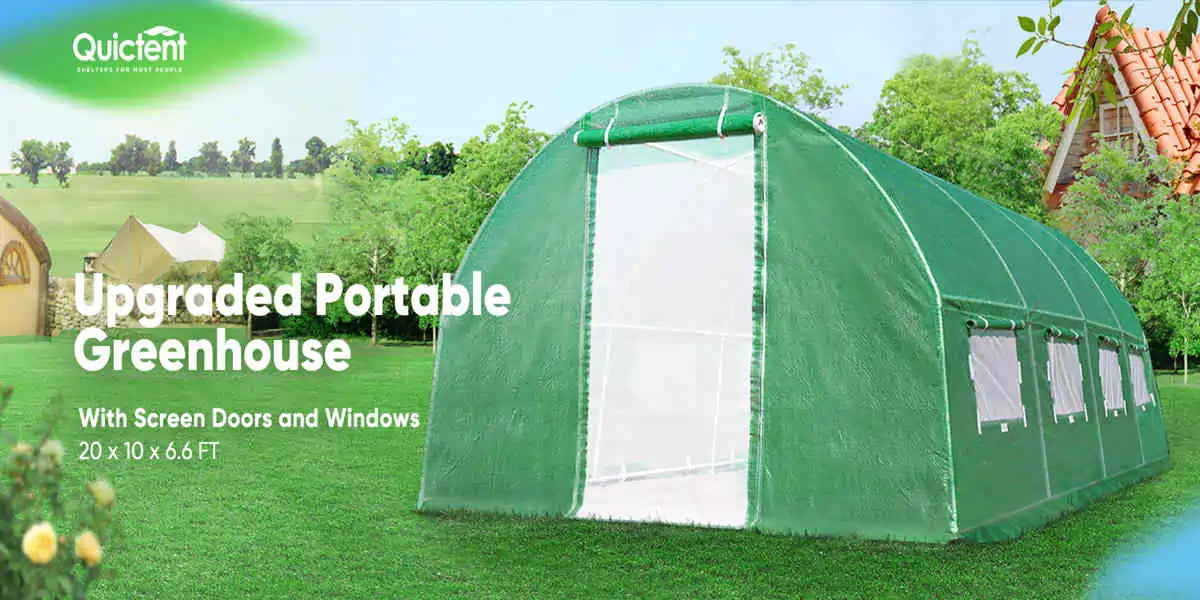 Quictent portable greenhouse