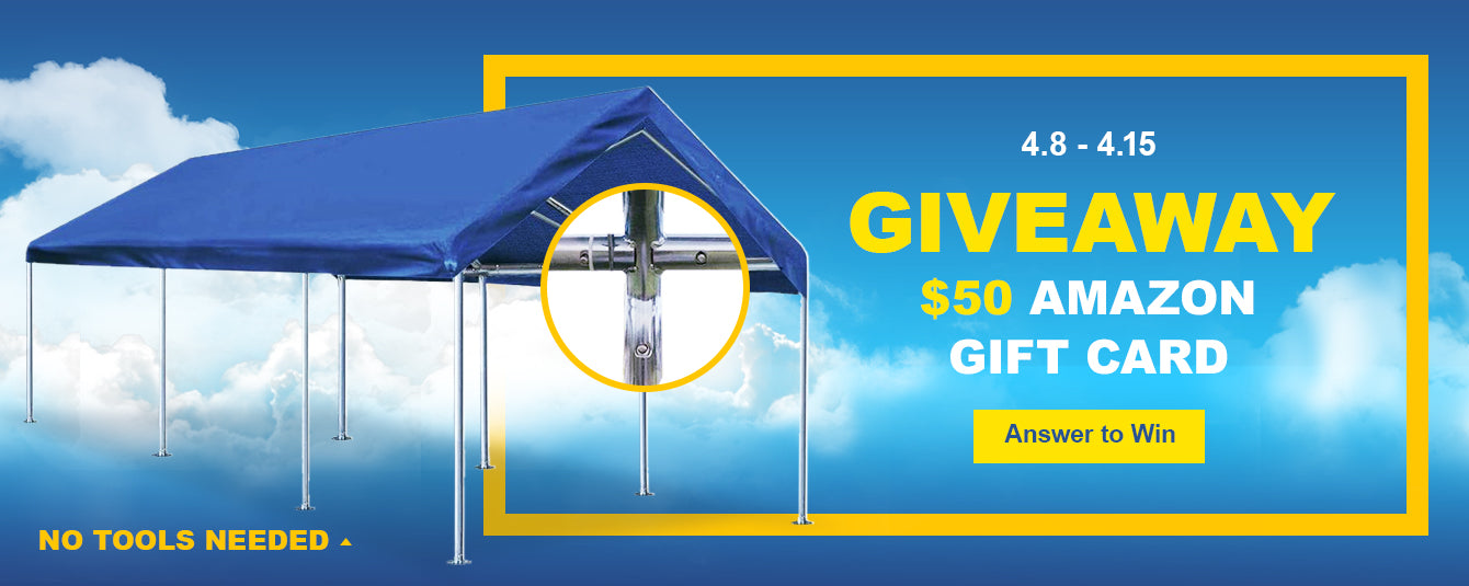 Take A Survey on Quictent Portable Carport to Win $50 Amazon Gift Card