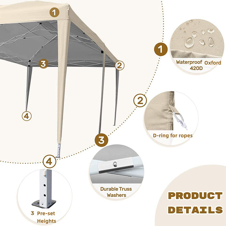 10'x20' Pop up Canopy Tent Details