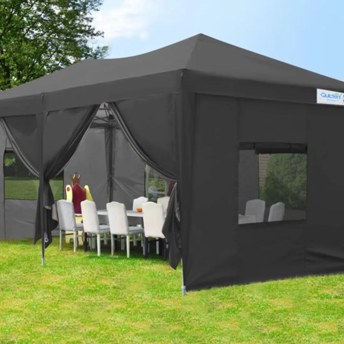 Quictent 10' x 20' Pop Up Canopy with Sides (6 Colors)
