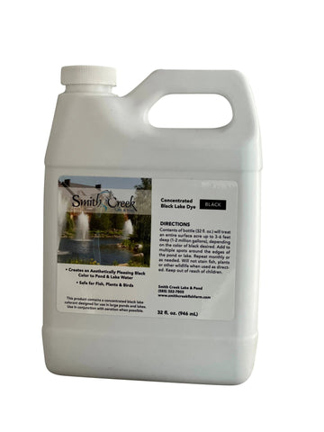 Smith Creek- Pick up Pond Dye Black Pond Dye Concentrate- Hatchery Pick-Up Black Pond Dye Concentrate | Black Dye for Water Feature