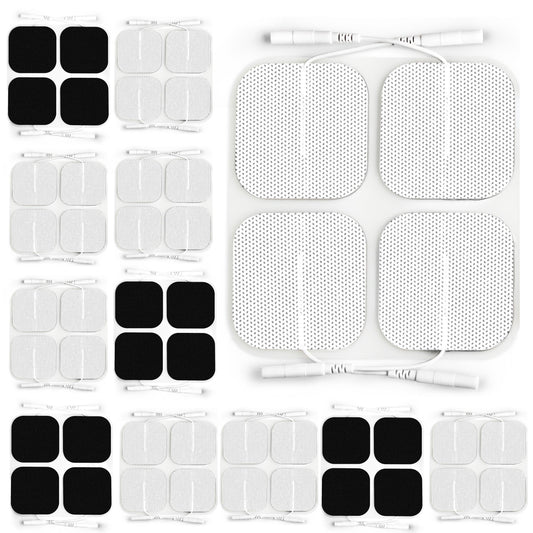 LYINIE TENS Unit Pads 32Pcs with Upgraded Self-Stick Performance for M