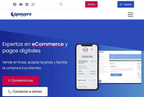 QPayPro es una pasarela de pago en línea que ofrece opciones de pago mediante tarjetas de crédito y débito, transferencias bancarias y pagos en efectivo en puntos de venta. Esta plataforma es fácil de usar y cuenta con una excelente atención al cliente, lo que la 