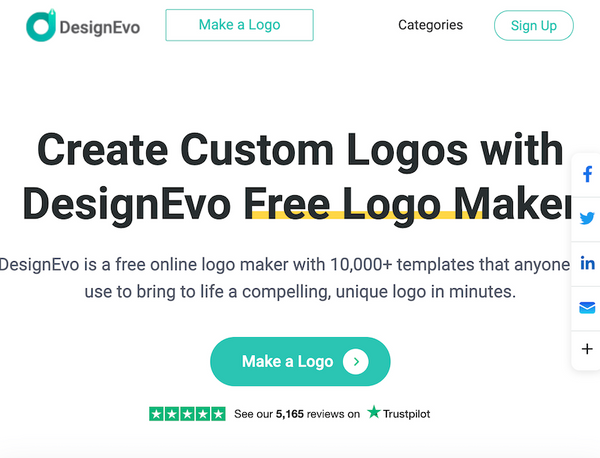 DesignEvo: Es una herramienta en línea gratuita para hacer logos, que ofrece una gran cantidad de plantillas de logos y opciones de personalización.