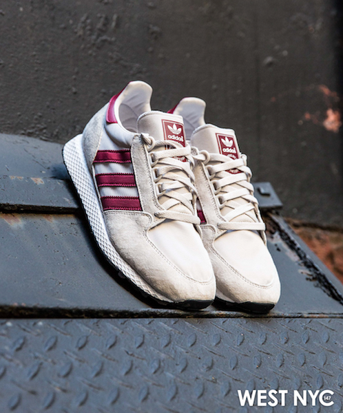 Adulto pompa web adidas Originals Forest Grove "Chalk Pearl / Cloud White" – West NYC