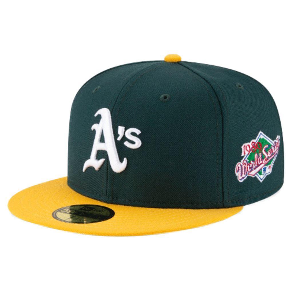 NEW ERA 59-FIFTY OAKLAND ATHLETICS 1989 WORLD SERIES FITTED - West NYC