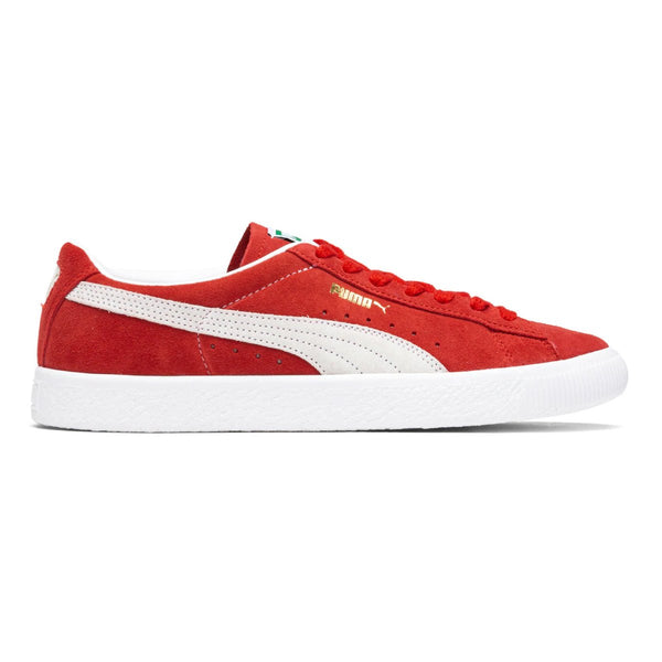 PUMA suede Classic XXI Sneakers High Risk Red White Men's Size 12